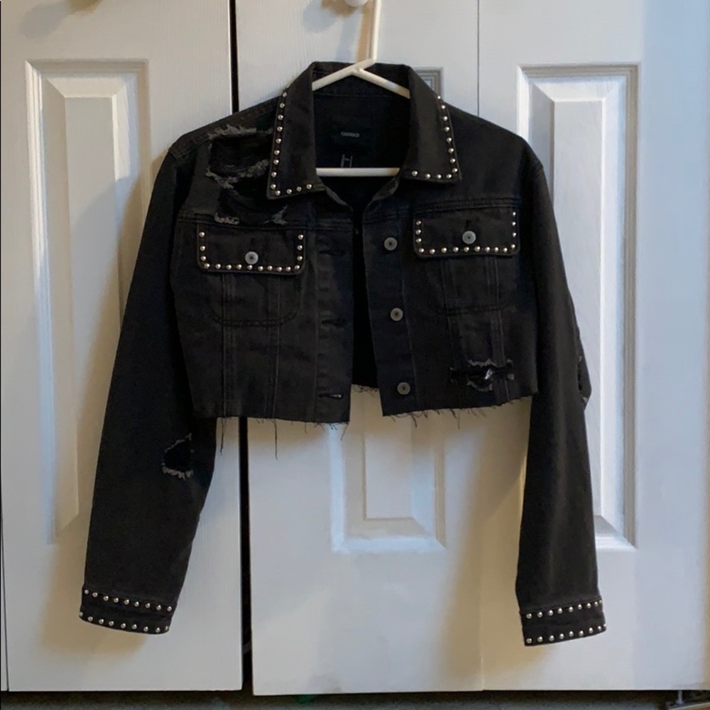 Black jean jacket